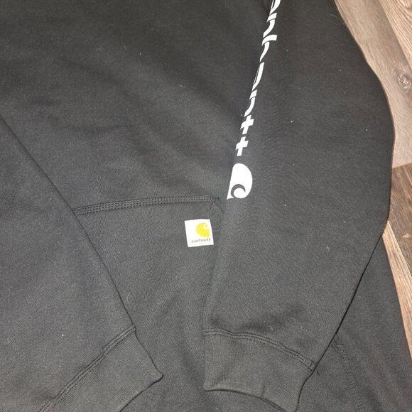 Carhartt Mens Fit Midweight Logo Sleeve Graphic Hoodie - Picture 5 of 8